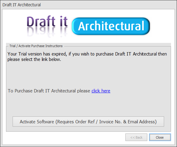 Draft it Architectural activate or continue choice image