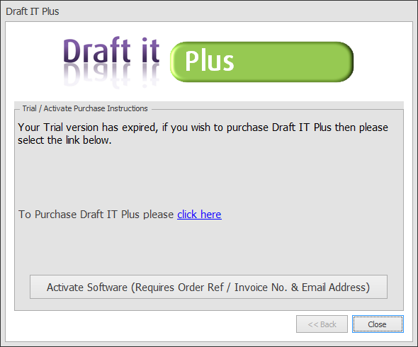 Draft it Plus activate or continue choice image