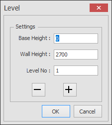 Level dialog box example 1