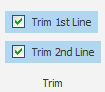 Chamfer trim options