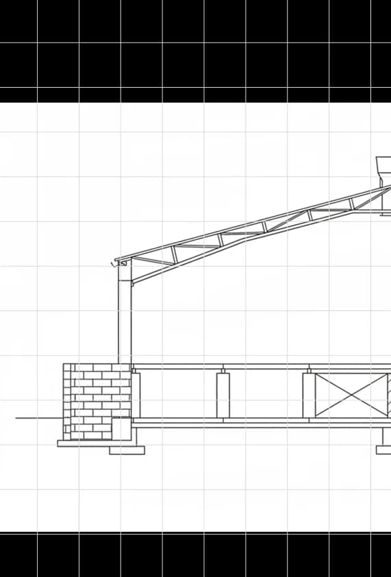 image of a structure created using the free cad software version of CadLogic