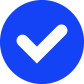 Cadlogic dark blue round tick icon image