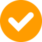 Cadlogic white tick in orange circle logo image