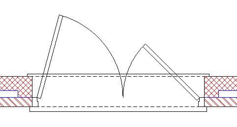 Un-equal double door example image