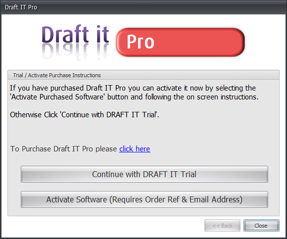 draft it pro activate or continue trial