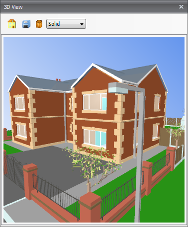 3d preview window solid render