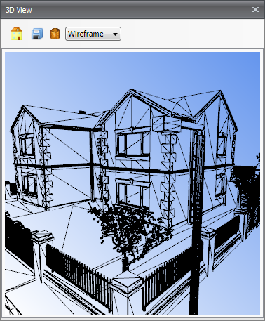 3d preview window wireframe