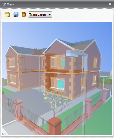 3d preview window transparent