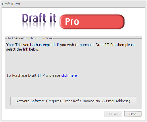 Draft it Pro continue or activate example image