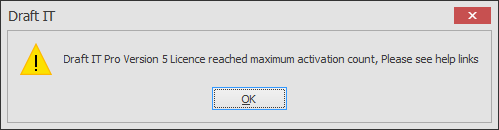Draft it pro maximum activation count exceeded example image
