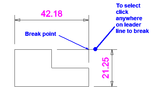 Break Dimension Line example 1