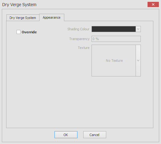 Create dry verge system appearance