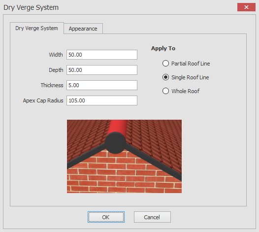 Create dry verge system