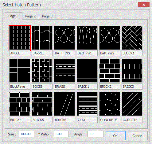 Elevation Hatch dialog