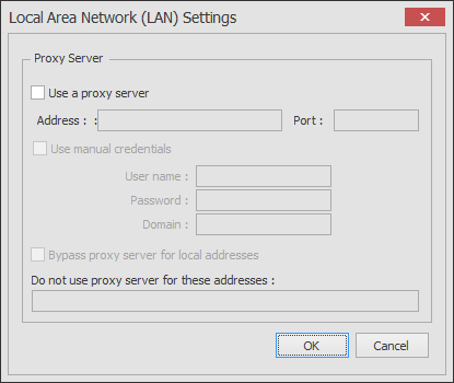 Display settings dialog box