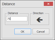 left arrow input box 75