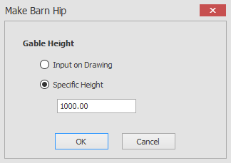 Make barn hipped