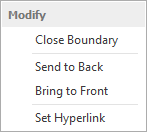 middle mouse button menu for polyline