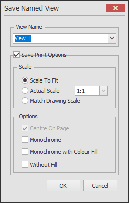 Save View dialog box