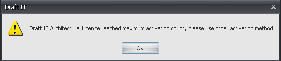 Draft it Architectural maximum activation count exceeded example image