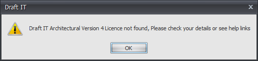 Draft it Architectural licence not found example image