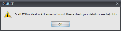 Draft it Plus licence not found example image