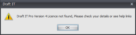 Draft it Pro licence not found example image