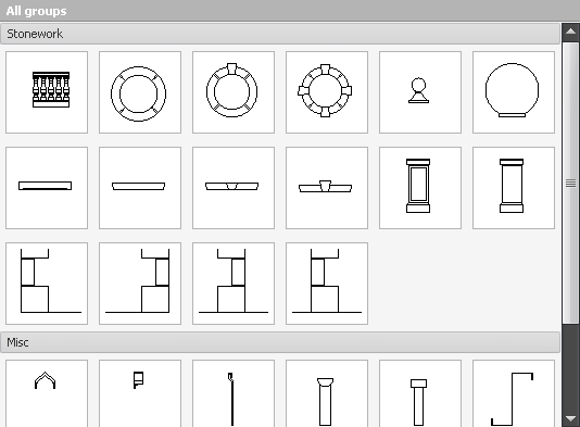 Symbols example dialog box