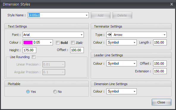 Dimension Styles dialog box
