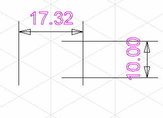 Isometric grid example diagram