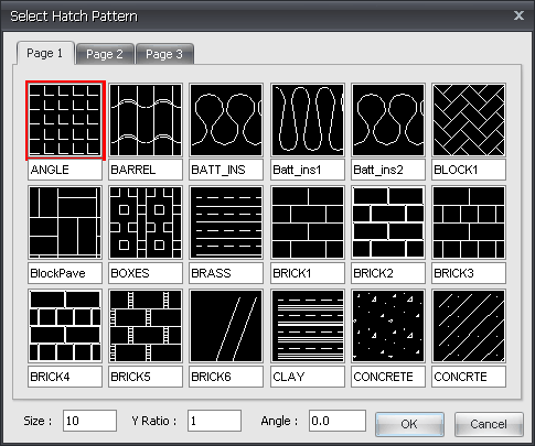 Elevation Hatch dialog