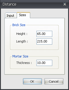arrow key architectural sizes