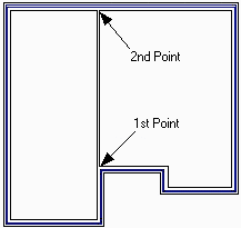 first internal wall