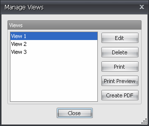 Manage Views dialog box
