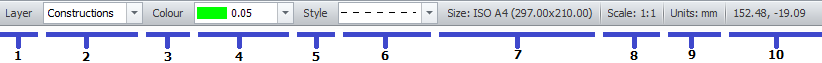 status bar