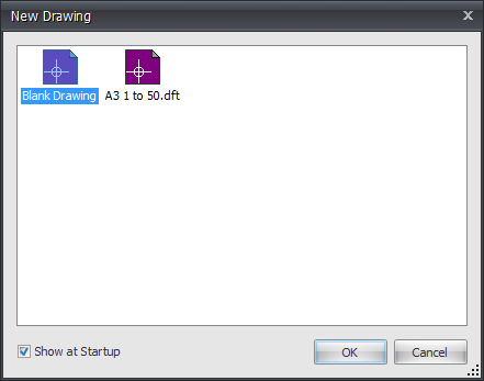 Template dialog box