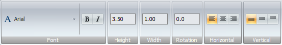 text options menu