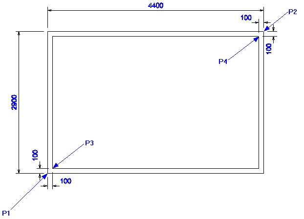 kitchen wall dimensions