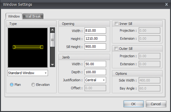 first window settings